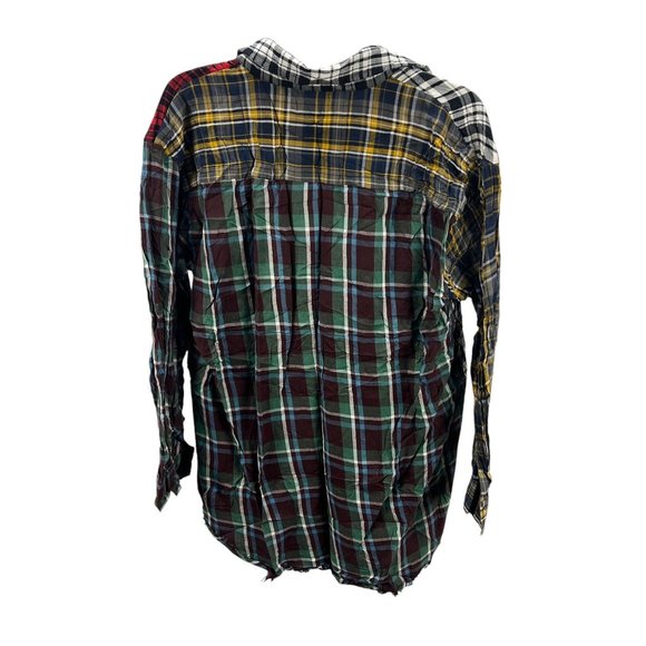 Live 4 Truth Patchwork Plaid Button-Up Shirt Multicolor Western Road Trip - Picture 9 of 11